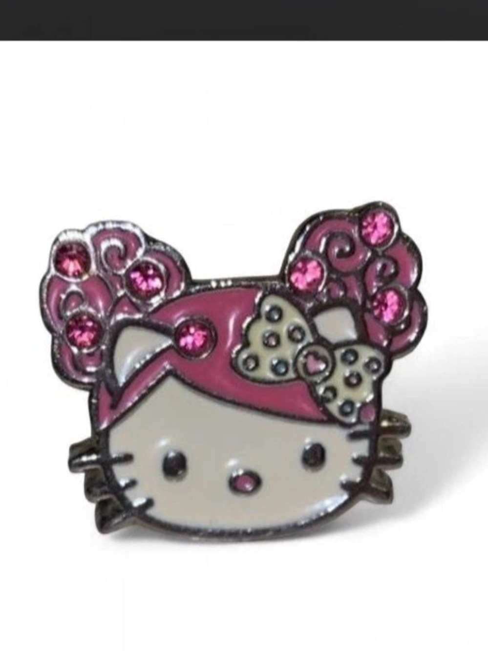 Hello Kitty Pink & Silver Ring Like New